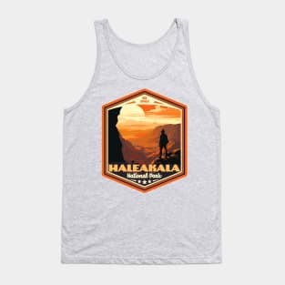 Haleakala  National Park Vintage WPA Style National Parks Art Tank Top